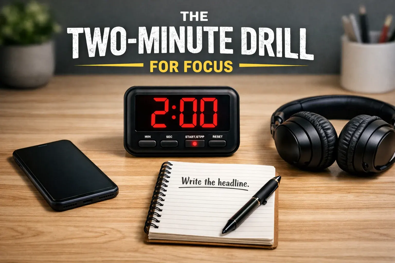 The Two-Minute Drill for Focus