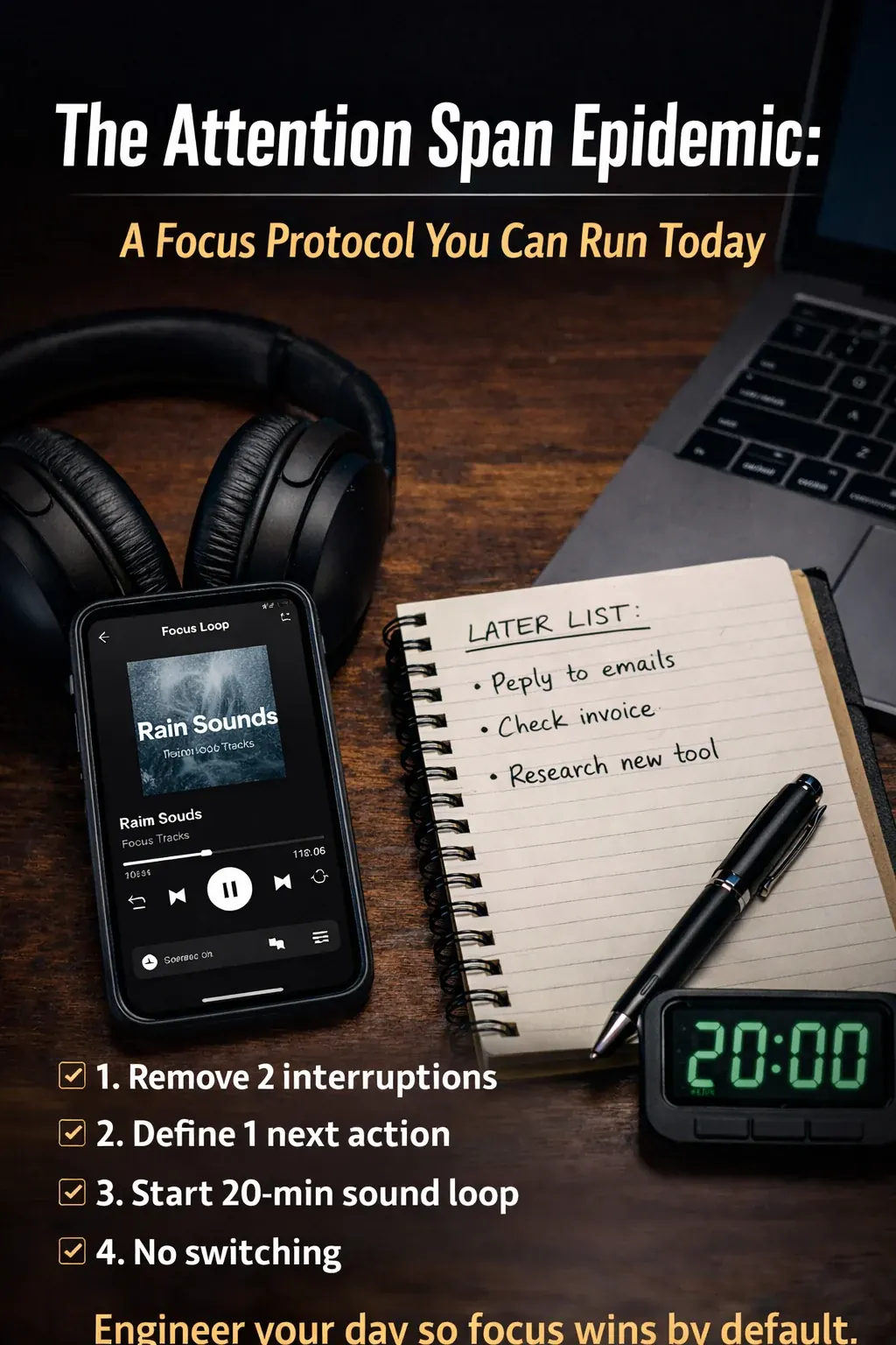 The Attention Span Epidemic: A Focus Protocol You Can Run Today