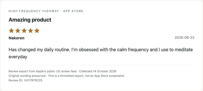 App Store review by Nakoren — Review export