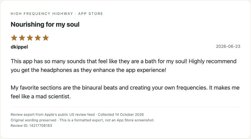App Store review by dkippel — Review export
