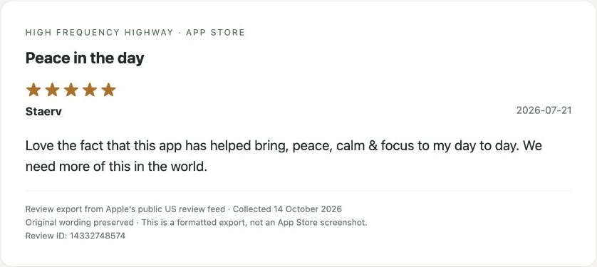 App Store review by Staerv — Review export