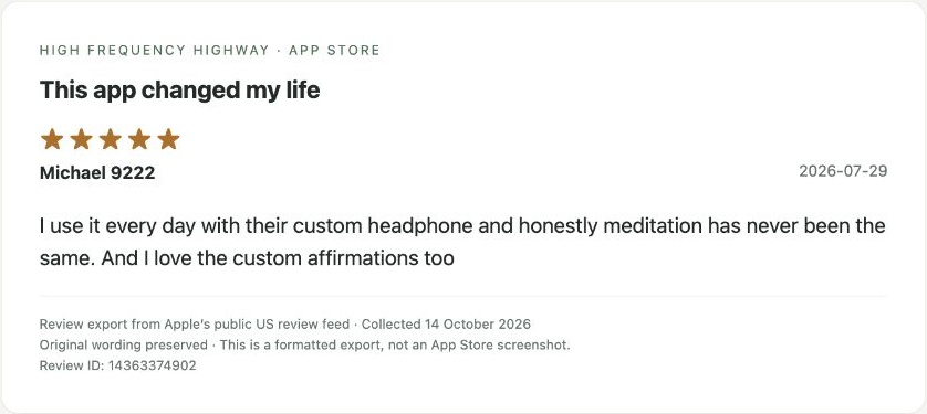 App Store review by Michael 9222 — Review export