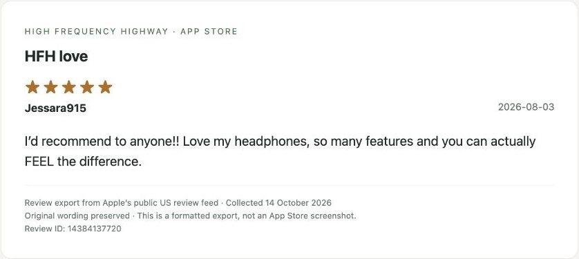App Store review by Jessara915 — Review export