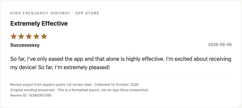 App Store review by Successexxy — Review export