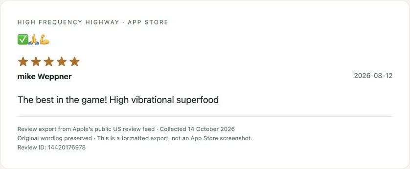 App Store review by mike Weppner — Review export