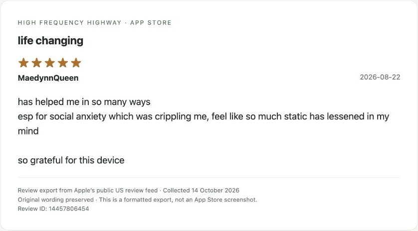 App Store review by MaedynnQueen — Review export