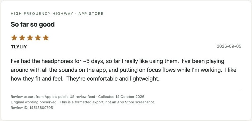 App Store review by TLYLIY — Review export