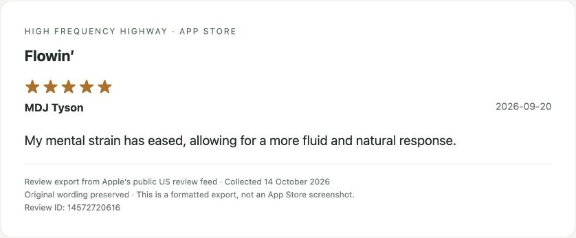 App Store review by MDJ Tyson — Review export
