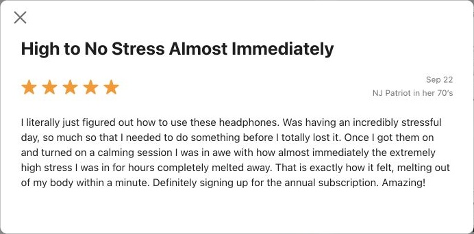 App Store review by NJ Patriot in her 70’s — Store screenshot