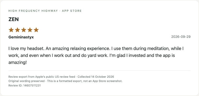 App Store review by Gemininastyx — Review export