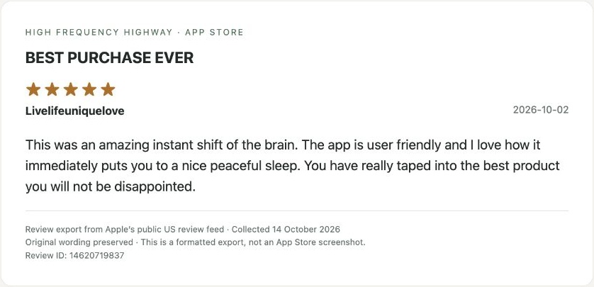 App Store review by Livelifeuniquelove — Review export