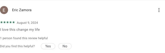 Google Play review by Eric Zamora — Store screenshot