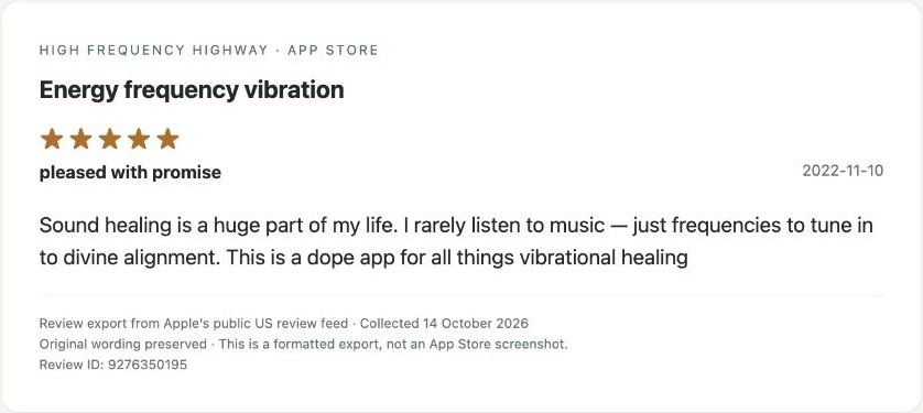 App Store review by pleased with promise — Review export
