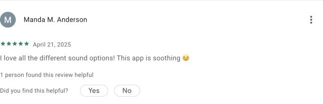 Google Play review by Manda M. Anderson — Store screenshot