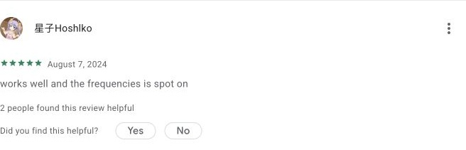 Google Play review by 星子Hoshlko — Store screenshot